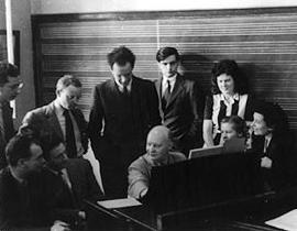 Hindemith giving a postwar class