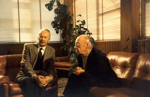 Luciano Chailly (left) with the playwright Eugene Ionesco