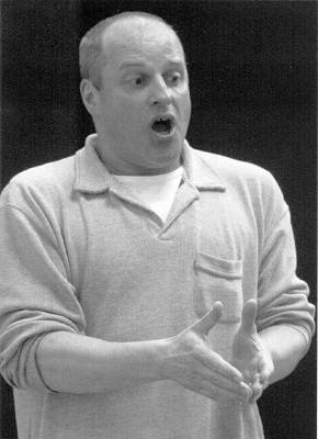 Christopher Purves (Zebul) in rehearsal. Photo © Brian Tarr