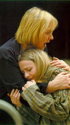 Susan Bickley (Storgè) and Sarah Tynan (Iphis) in rehearsal. Photo © Brian Tarr