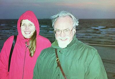 Loreta Narvilaite and John McCabe at the Baltic Coast near Klaipeda. Photo © 2003 Tamami Honma