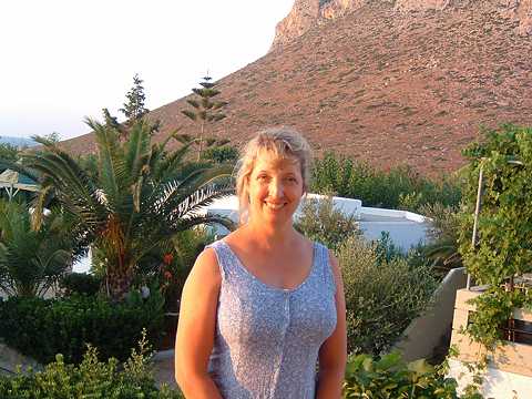 Alice McVeigh in Crete. Photo: Simon McVeigh
