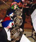 The PTSCO french horns on a 'bad hair' day