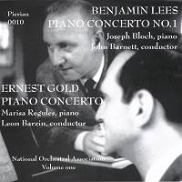 Benjamin Lees and Ernest Gold Piano Concertos. © 2003 Pierian Recording Society