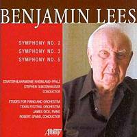 Benjamin Lees: Symphony No 2, No 3 and No 5. © 2003 Albany Records