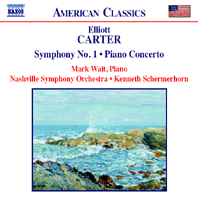 American Classics - Elliott Carter: Symphony No 1 and Piano Concerto. CD cover © 2004 Naxos Rights International Ltd