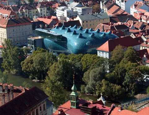 The Kunsthaus. Photo © Graz Tourismus