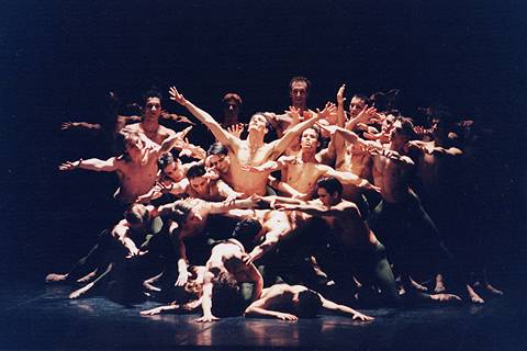 A scene from John Neumeier's Mahler 3 ballet. Photo © 2004 Holger Badekow