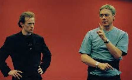 John Neumeier (right) at rehearsal. Photo © 2004 Holger Badekow