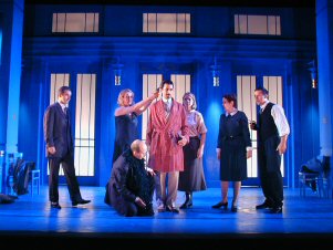 Mid Wales Opera's recent production of 'Don Giovanni', set in a New York hotel.