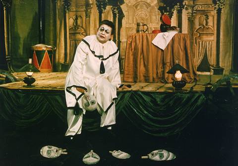 Mihai Munteanu, a searing, brooding Canio in the Chisinau National Opera staging of Leoncavallo's 'I Pagliacci'. The illustrations in Roderic Dunnett's feature appear due to the kind sponsorship of Orion Computer Consultants Ltd, websites for the arts, www.orion-arts.com