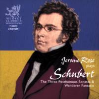 Jerome Rose plays Schubert - The Three Posthumous Sonatas and Wanderer Fantasie. © 2003 Medici Classics