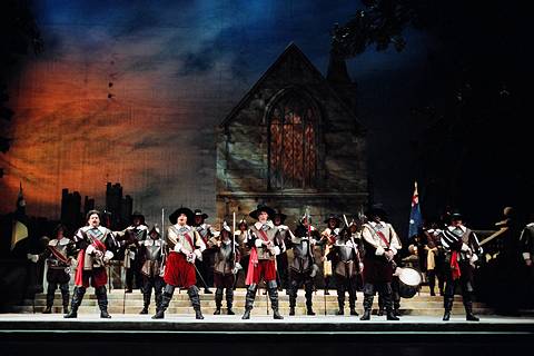 A scene from the Palm Beach Opera production of 'I Puritani'. Photo © 2005 Steven Caras