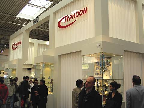 The Typhoon stand at CeBIT 2005. Photo © 2005 Phil Crebbin