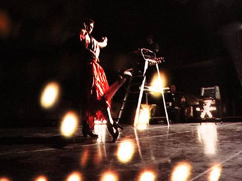 Kaya Brüel, as Maria, dedicates her life to the tango - dance of desire and destruction. From the opening scenes of the Royal Danish Opera 2005 production of 'Maria de Buenos Aires'. Photo © Casper Sejersen