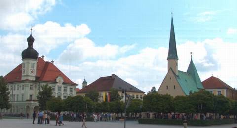 The town of Altötting, where the composer Max Keller, a student of Michael Haydn, was organist in residence for half a century. Photo © 2005 Philip Crebbin