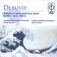 Claude Debussy: Prélude à l'après-midi d'un faune; La Mer; Jeux; Ibéria. © 1979, 1986, 2004 EMI Records Ltd
