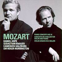Mozart. Daniel Hope; Sebastien Knauer; Camerata Salzburg; Roger Norrington. © 2005 Warner Classics