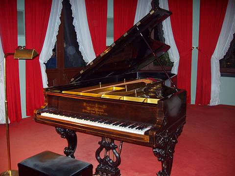 The Steinway piano presented to Richard Wagner in 1876. Photo © 2005 Malcolm Miller