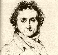Niccolo Paganini by J A D Ingres, circa 1819