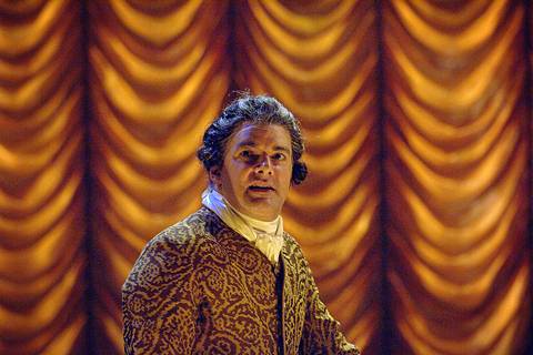 Andrew May as Antonio Salieri in 'Amadeus'. Photo © 2005 Roger Mastroianni