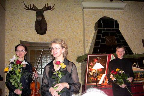 Members of the Corelli Consort and soloists at a concert in Parnu, Estonia, in January 2005. Photo © Keith Bramich