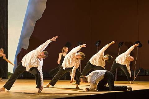 Dancers in one of the Ritual Dances, with Gildas Diquero. Photo © 2005 Bill Cooper
