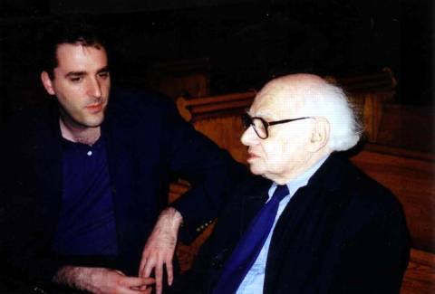 James Romig with Milton Babbitt