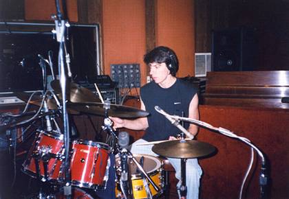 Edward Taylor at the drumset