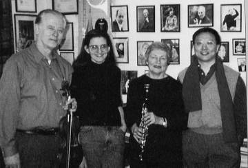 The Verdehr Trio with composer Bright Sheng