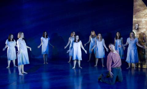 The Rusalki chorus with Peter Wedd as Levko in Garsington Opera's 'May Night'. Photo © 2006 Johan Persson