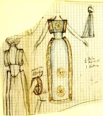 Original designs by Cathy Berberian, courtesy of Cristina Berio