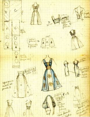 Original designs by Cathy Berberian, courtesy of Cristina Berio