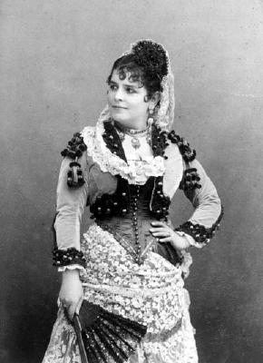 Marie-Célestine-Laurence Galli-Marié as Carmen. Photo by P Nadar, Paris