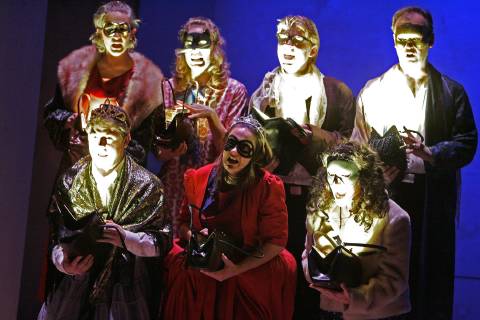 'Destruction's our delight!' - witches in English Touring Opera's production of Purcell's 'Dido and Aeneas'. Photo © 2006 Keith Pattison
