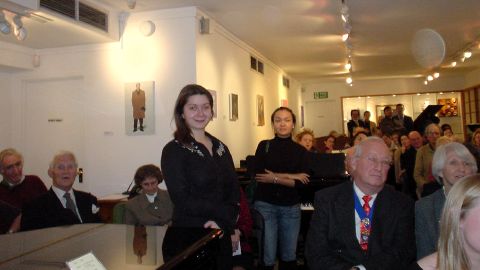 The main concert hall at Bluthner Pianos, Davies Street, London UK. Photo © 2006 Fiona Clarey