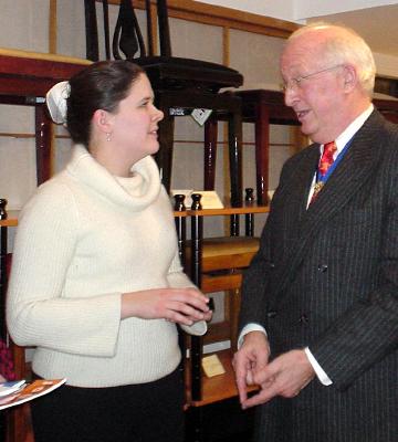 Samantha Ward talks to Andreas Prindl. Photo © 2006 Fiona Clarey