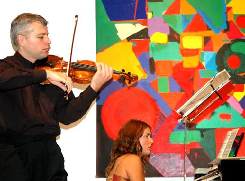 The Burov/Miletic Duo - Dimitar Burov and Mina Miletic. Photo © 2006 Tijana Miletic