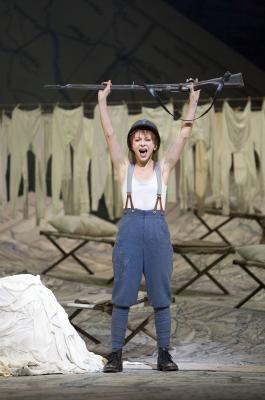 Natalie Dessay as Marie in the Royal Opera House production of Donizetti's 'La Fille du Regiment'. Photo © 2007 Bill Cooper