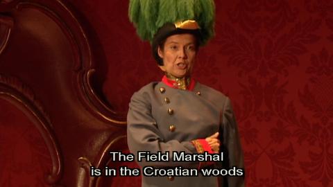 Angelika Kirchschlager as Octavian in Richard Strauss's 'Der Rosenkavalier'. DVD Screenshot © 2004 ORF