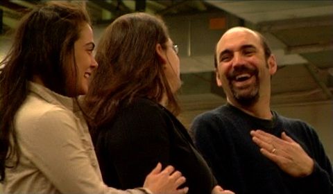 Members of the cast rehearsing 'Democracy'. DVD screenshot © 2006 Night Flight Productions