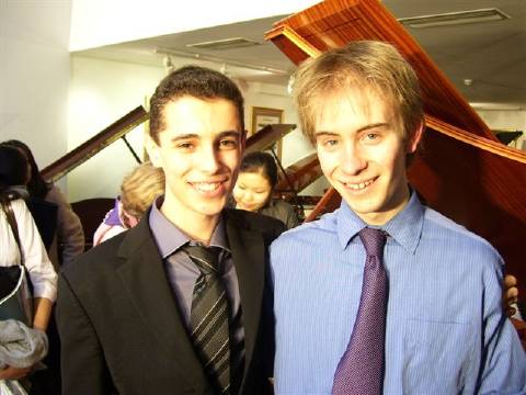 First prize winners Walid El Yafi (left) and David Secchi. Photo © 2007 Julian Jacobson