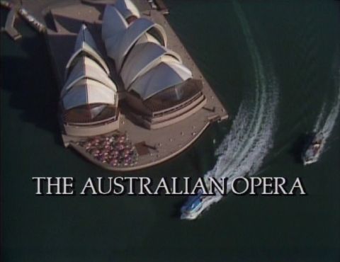 Sydney Opera House from above. DVD screenshot © 1987 The Australian Opera