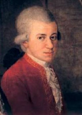 Detail of Wolfgang from 'The Mozart Family' by Johann Nepomuk della Croce