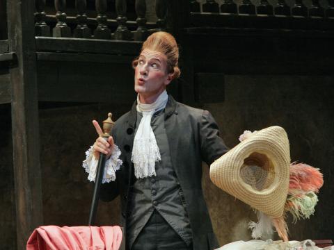 Martin Zysset as Don Basilio in San Diego Opera's production of Mozart's 'The Marriage of Figaro'. Photo © 2007 Ken Howard