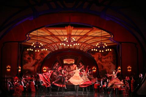 A scene from LA Opera's production of 'The Merry Widow'. Photo © 2007 Robert Millard