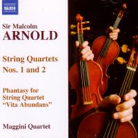 Malcolm Arnold: String Quartets Nos 1 and 2; Phantasy for String Quartet 'Vita Abundans'. Maggini Quartet. © 2007 Naxos Rights International Ltd