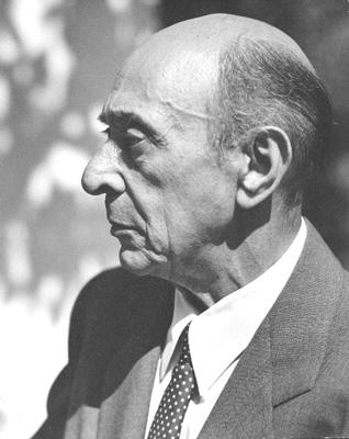 Arnold Schoenberg. Photo © 1948 Florence Homolka