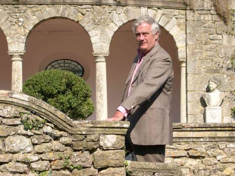 Leonard Ingrams photographed on the Italian Loggia where all Garsington's opera productions are staged. Photo: Garsington Opera