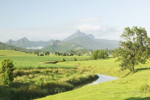 Magnificent scenery surrounding the small heritage town of Bangalow